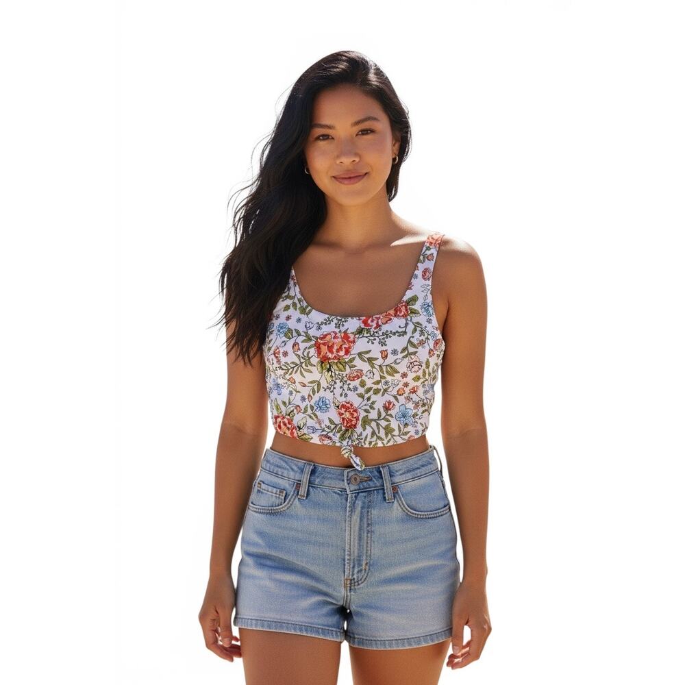 Zaful floral tankini swimsuit top Women's 8